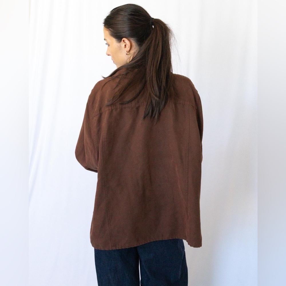 Suede Button Down - Picture 2 of 10